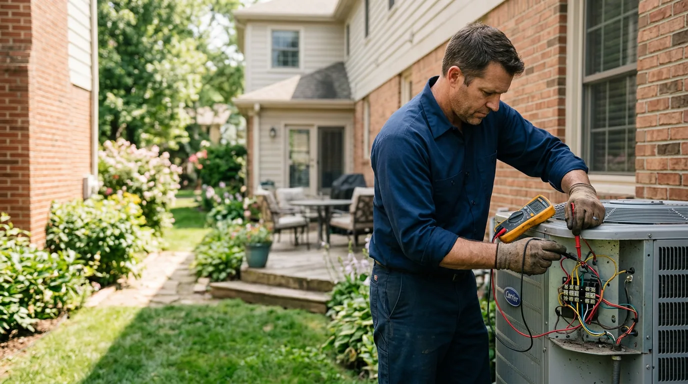 HVAC technician working near Garber, OK
